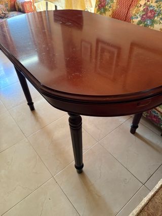 Mesa comedor extensible 130-190/80 madera