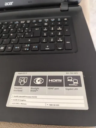 Portátil Acer Aspire ES 17 Intel Celeron 1TB