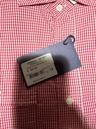 Camicia Oliver Sand a quadri rossa taglia 38
