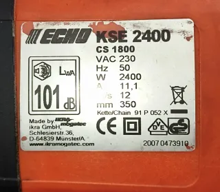 Motosierra Eléctrica Naranja marca ECHO