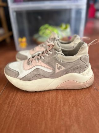 Le Coq Sportif Zapatillas Beige y Rosa