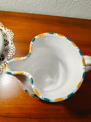 Brocca in ceramica Caltagirone + biscottiera