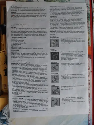 La Vendetta del Faraone Gioco da Tavolo 1989