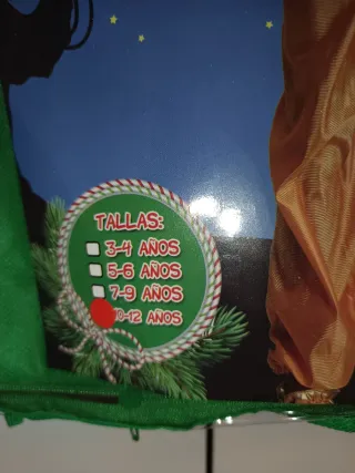 Disfraz Paje Rojo Niño Talla 8-9 años.