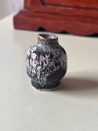Mini jarrón cerámico esmaltado