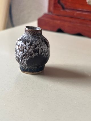 Mini jarrón cerámico esmaltado