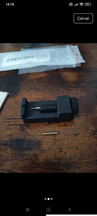 Correa de reloj 20mm blanca y dorada