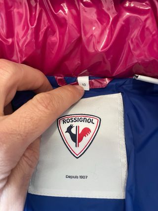Chaqueta Rossignol Talla 10 Rosa Brillante. Nueva