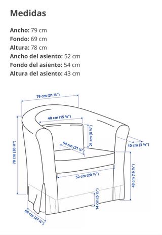 Sillón Tullsta Ikea con funda Verde Claro