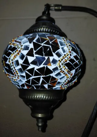 Lámpara Decorativa Mosaico Cristal Metal