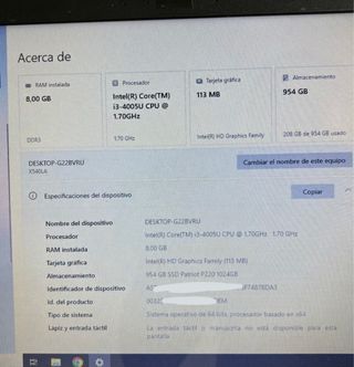 Portátil Asus X540LA