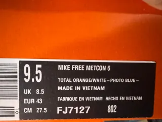Nike Free Metcon 6 Scarpe Arancioni Blu