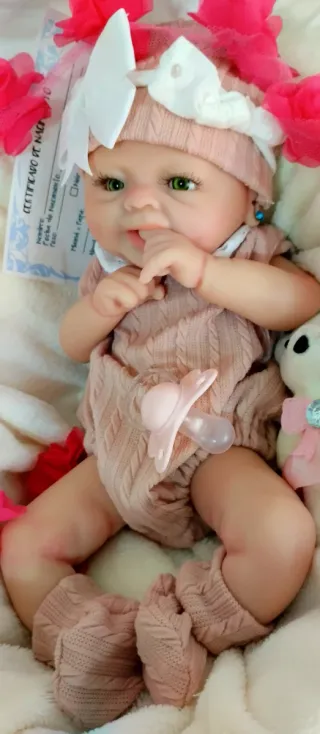 Bebé Reborn Silicona Completa 38cm