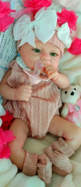 Bebé Reborn Silicona Completa 38cm