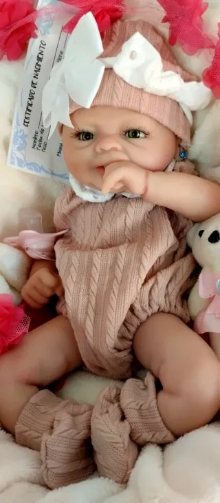 Bebé Reborn Silicona Completa 38cm