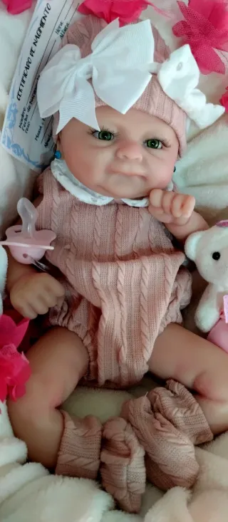 Bebé Reborn Silicona Completa 38cm