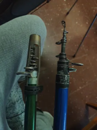 2 cañas de pescar Kusiro 6.9m metros de Carbon