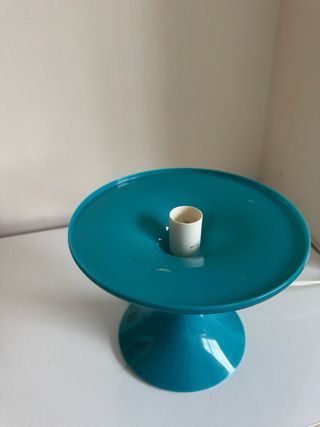 Lámpara de mesa azul turquesa