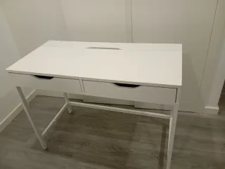 Secretária IKEA Alex Branca 2 Gavetas