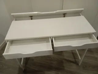 Secretária IKEA Alex Branca 2 Gavetas