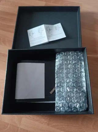 Cartera y Reloj Negro Hombre