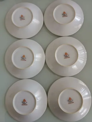 Juego café 6 tazas porcelana China