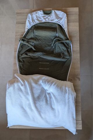 Saco silla bebé y bolsita a juego