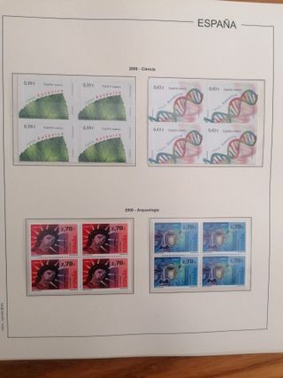 SELLOS ESPAÑA AÑO 2009**MNH. BLOQUE DE 4. HOJAS ED