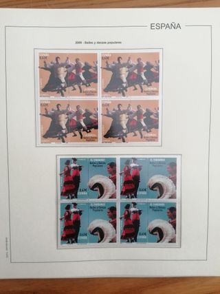 SELLOS ESPAÑA AÑO 2009**MNH. BLOQUE DE 4. HOJAS ED