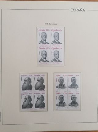 SELLOS ESPAÑA AÑO 2009**MNH. BLOQUE DE 4. HOJAS ED