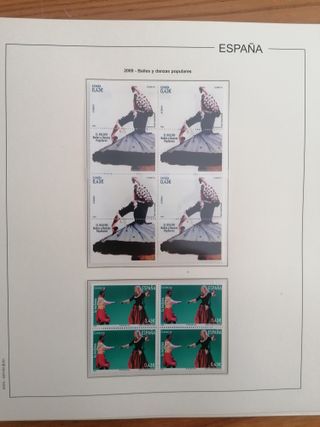 SELLOS ESPAÑA AÑO 2009**MNH. BLOQUE DE 4. HOJAS ED