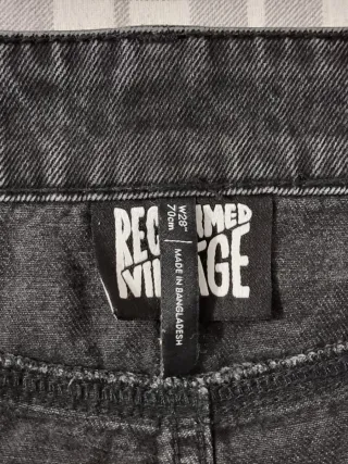 Vaqueros Reclaimed Vintage W28 Negros Hombres