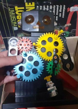 Robot vintage toy anni 80 Kinsman machine conveyer
