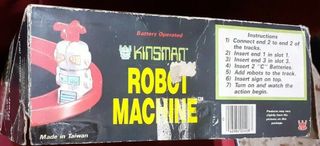 Robot vintage toy anni 80 Kinsman machine conveyer