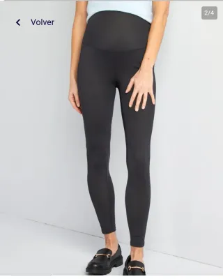 Leggings premamá deportivos negros