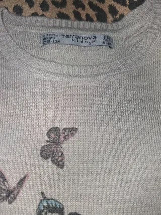 Maglione bambina 8/9 anni farfalle