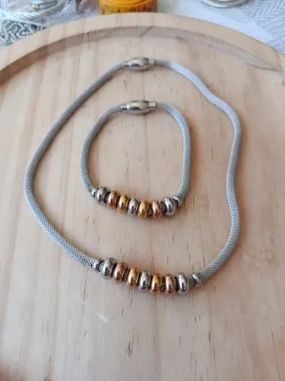 Conjunto Collar y Pulsera 21cm