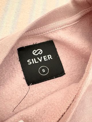 Sudadera SILVER lila con estampado