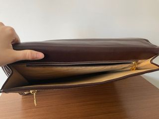 Maletín Loewe Ante y Piel Marrón