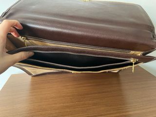 Maletín Loewe Ante y Piel Marrón