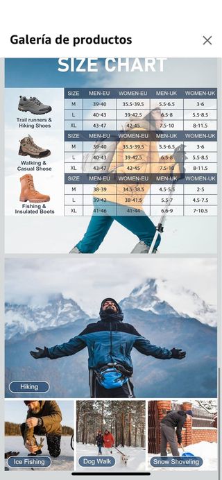 Crampones para Botas de Senderismo