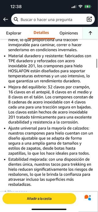 Crampones para Botas de Senderismo