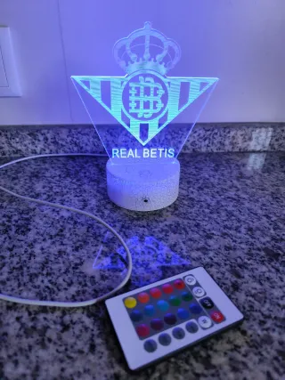 Lámpara LED Real Betis Multicolor