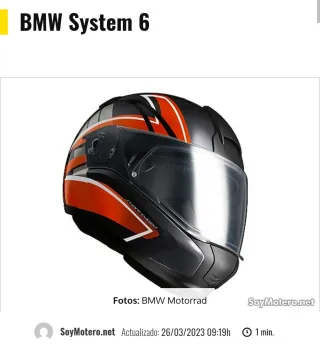Casco BMW System 6 modular con Bluetooth integrado