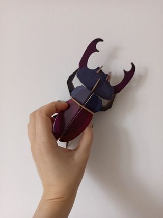 Maqueta minimalista Ciervo Volante 3D