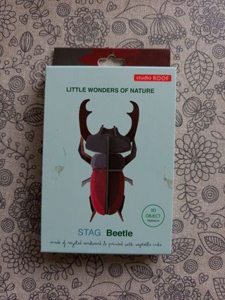 Maqueta minimalista Ciervo Volante 3D