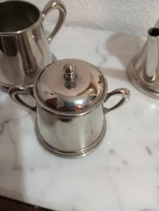 Juego de té aluminio