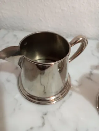 Juego de té aluminio