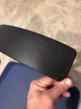 Silla de escritorio azul y negra