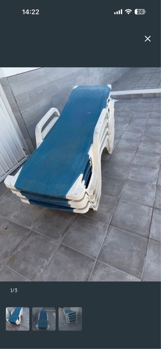 3 Hamacas de plástico 15€